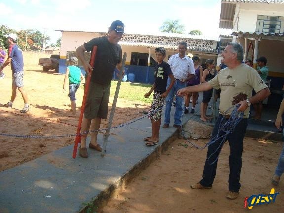 Sérgio Marcon e Julio Bortolini em momento de descontração em evento no Areado