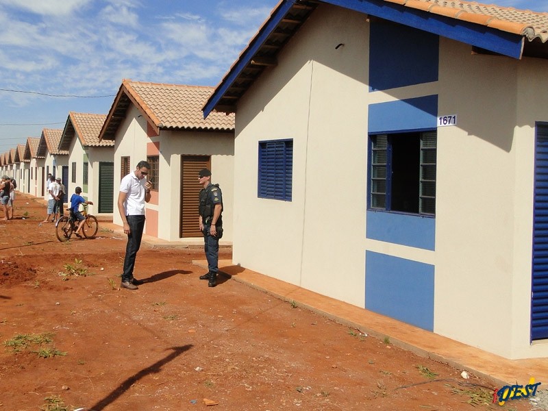 Casas inauguradas em junho de 2011, no bairro Fênix.