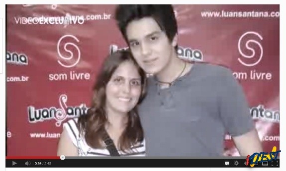 Luan Santana com Maria Mariana