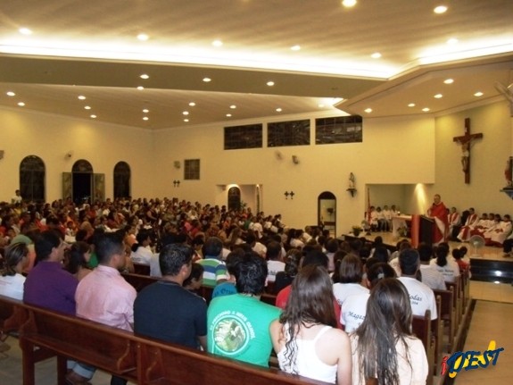 Missa realizada na paróquia nesta segunda-feira, 14 de janeiro