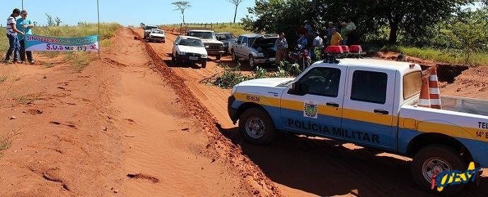 Produtores reclamam das péssimas condições da estrada
