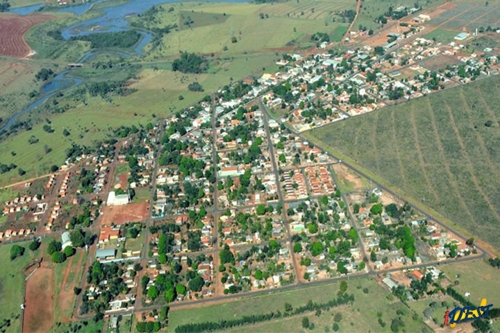 Vista aérea de Paraíso das Águas.