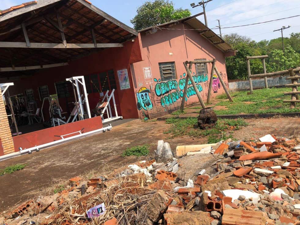 Academia clandestina localizada no Bairro Otávio Pécora, em Campo Grande.