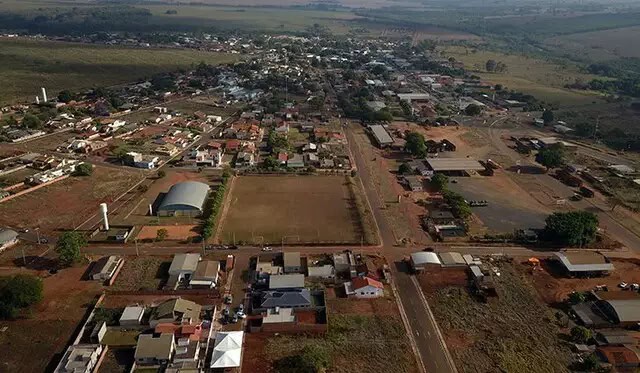 Vista aérea de Paraíso das Águas.