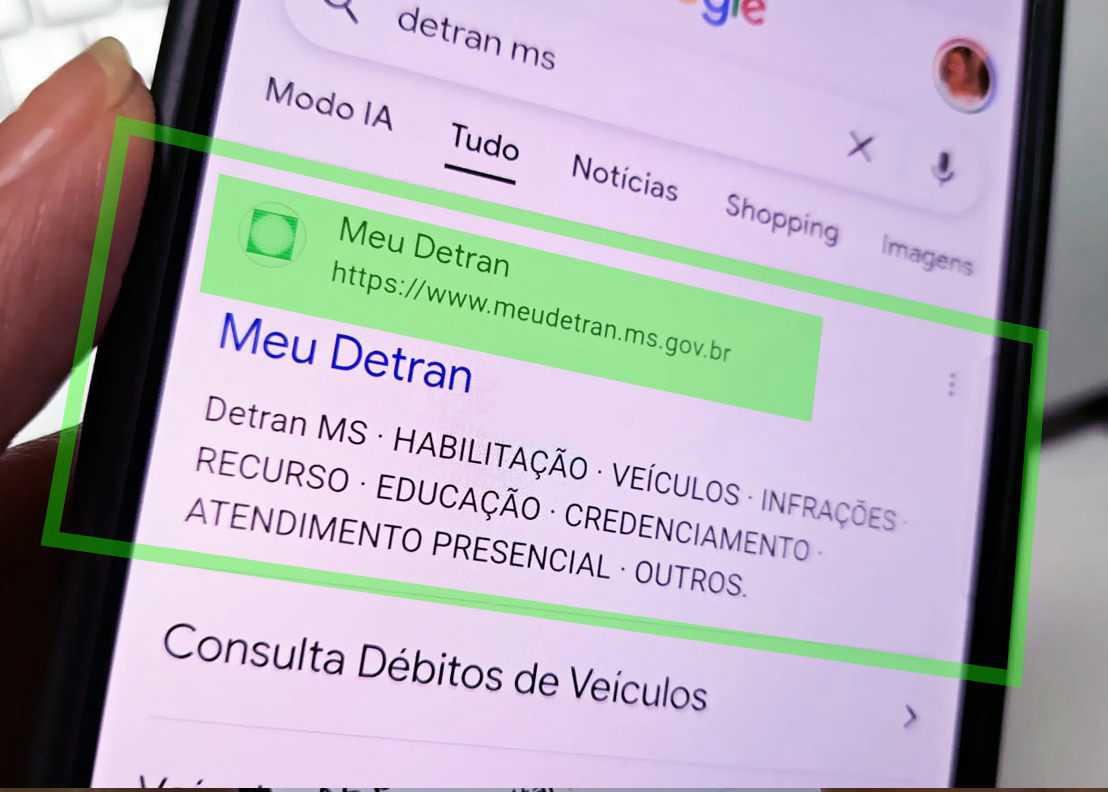 Link correto do site oficial.