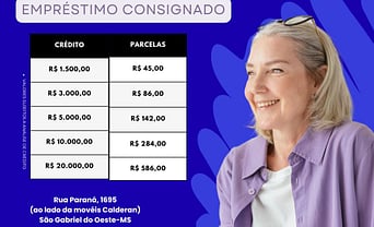 Empresa oferece empréstimo consignado e desbloqueio de benefício do INSS em São Gabriel do Oeste