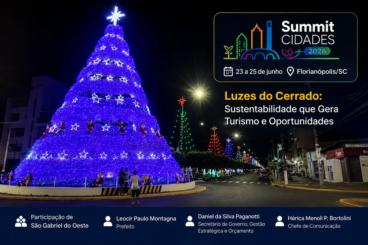 Luzes do Cerrado será apresentado no Summit Cidades 2026 como exemplo de sustentabilidade e turismo