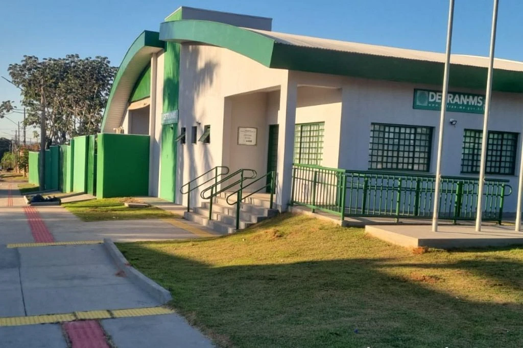 Fachada da agência em Rochedo