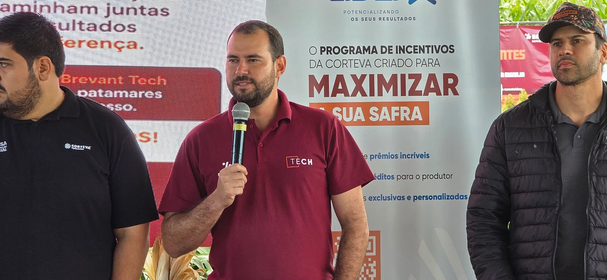Representante comercial da Brevant Sementes para o norte de Mato Grosso do Sul, Victor Luis Sguarezi Guimarães.
