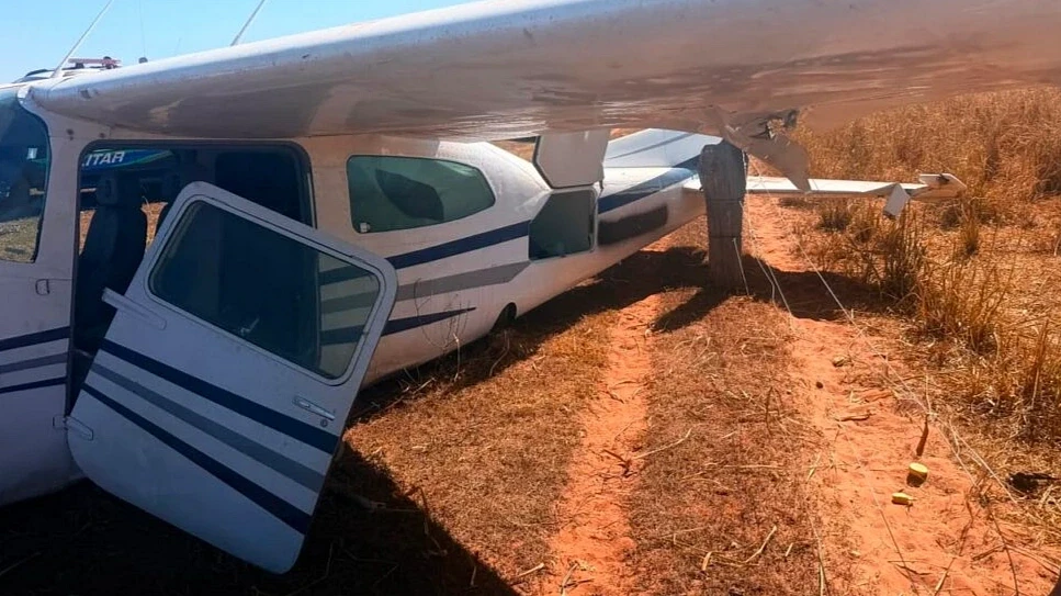Avião utilizado pelos traficantes