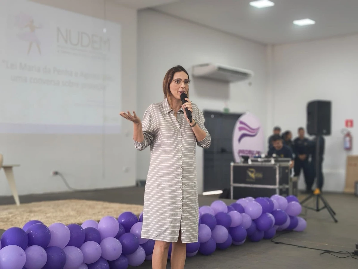 Defensora pública e coordenadora do Nudem, Kricilaine Oksman.