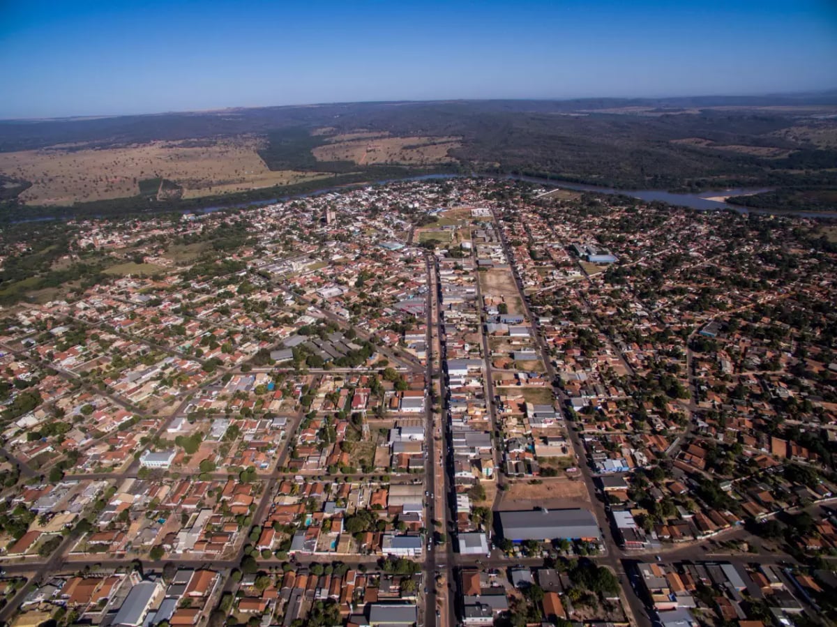 Vista panorâmica da cidade de Coxim.