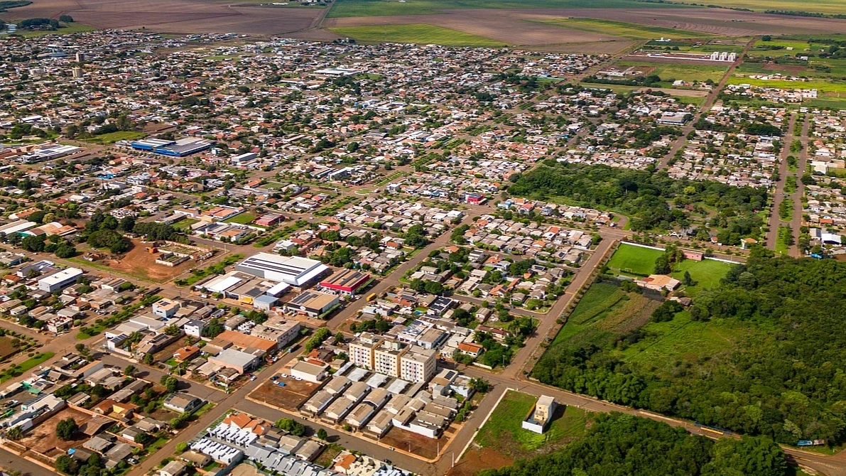 Vista aérea de São Gabriel do Oeste.