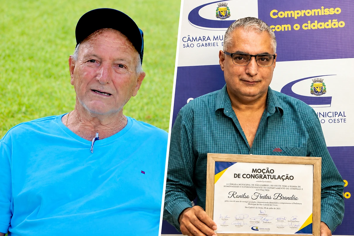 Roberto Emiliani (esquerda) e Ronilso Freitas Brandão (direita).
