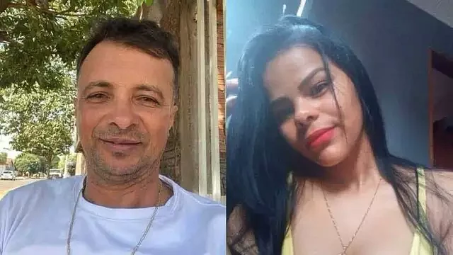 Jucimar (à esquerda) e Nathália (à direita), cunhado e irmã de Nathaly.