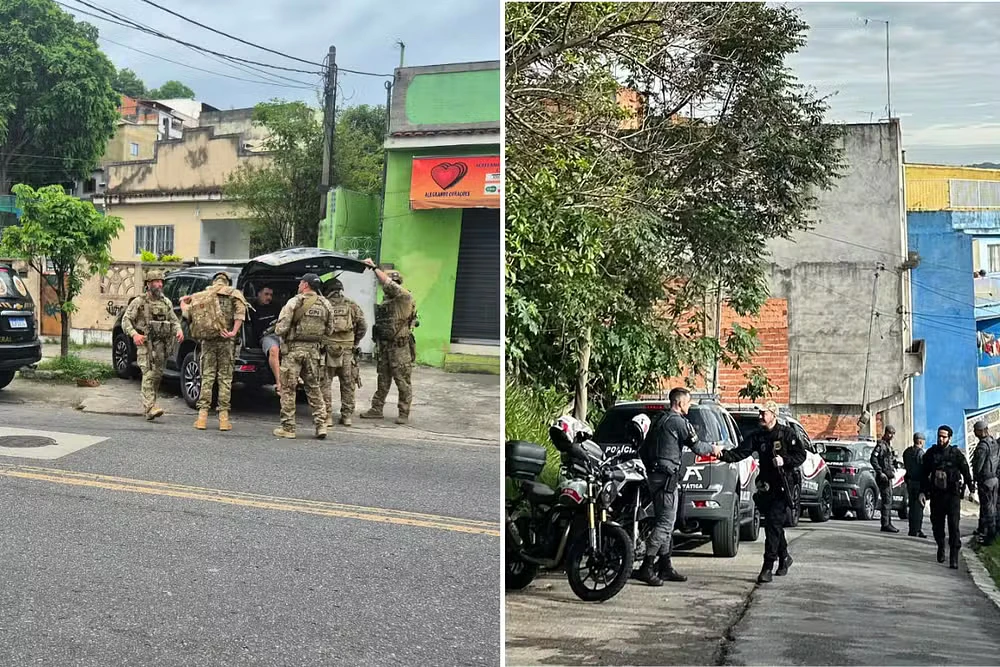 Mandados sendo cumpridos nesta quinta-feira no Rio de Janeiro.