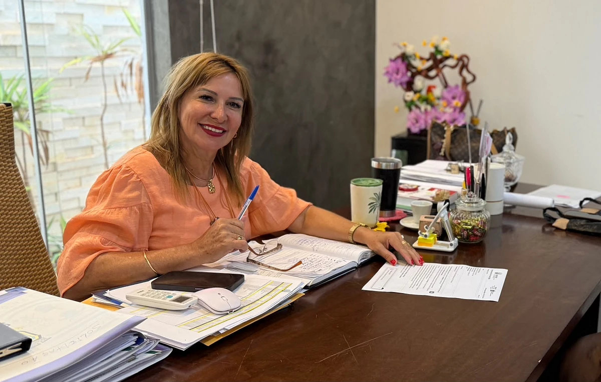 Prefeita de Sonora, Maria Clarice Ewerling.