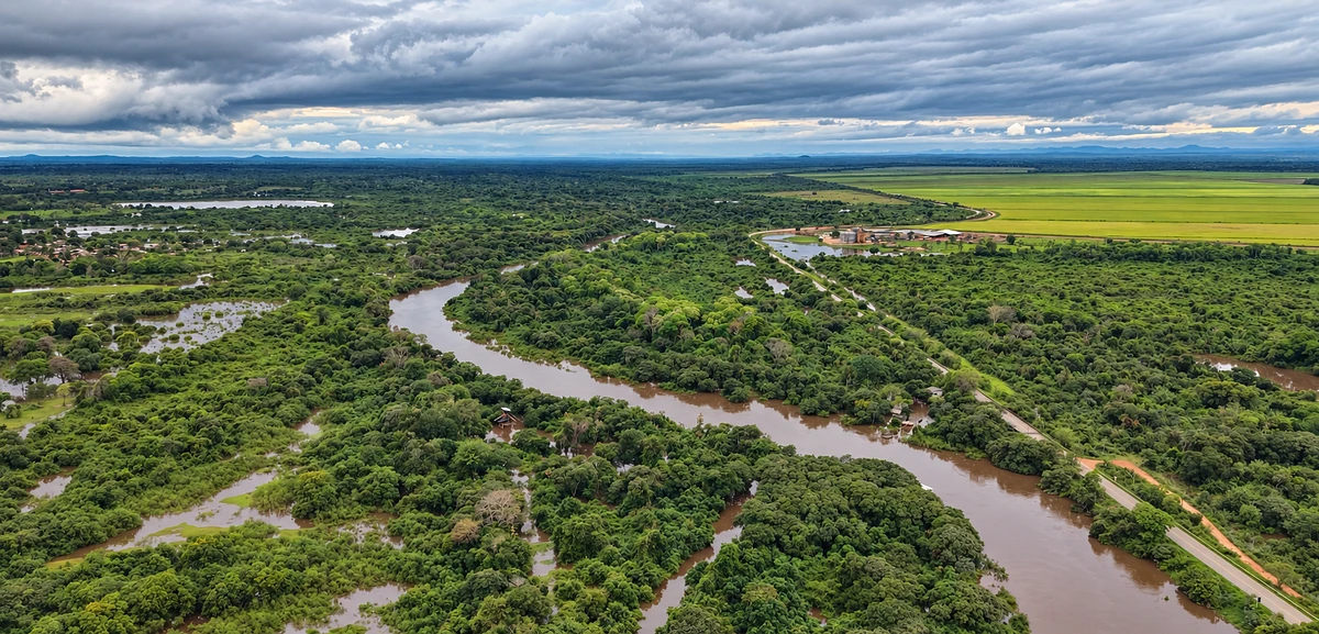 Rio Miranda teve queda da elevação.