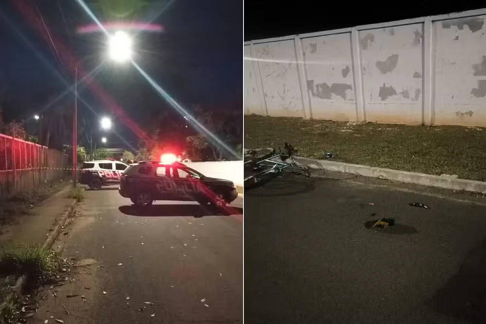 Local onde homem morreu no Jardim Autonomista, em Campo Grande.