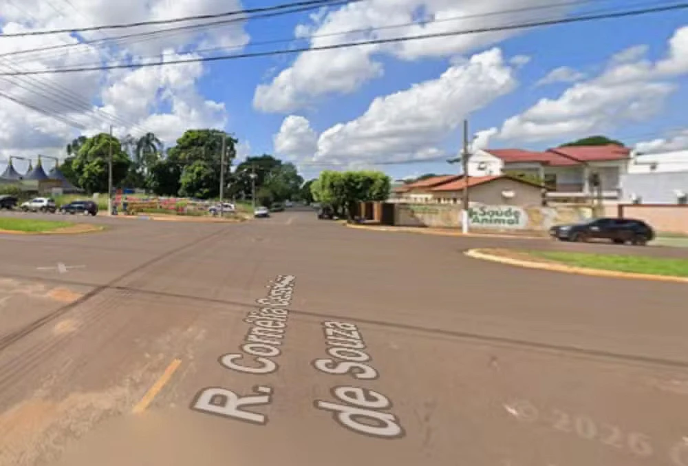 Trecho onde acidente aconteceu em Dourados.