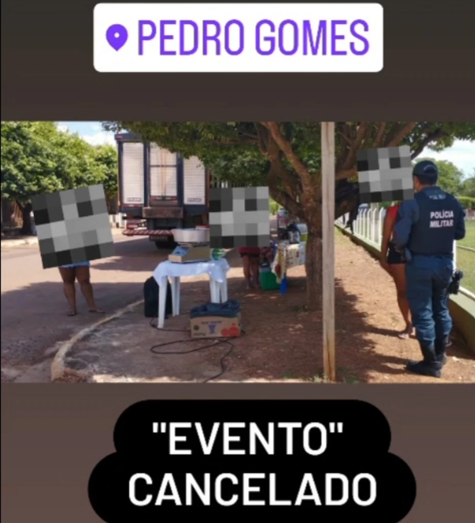 Evento foi cancelado após ação das Polícias Civil e Militar